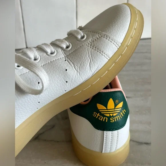 ADIDAS SNEAKERS TENNIS SHOES STAN SMITH 'White Collegiate Green' FZ3631 SZ 9.5 - Picture 11 of 13